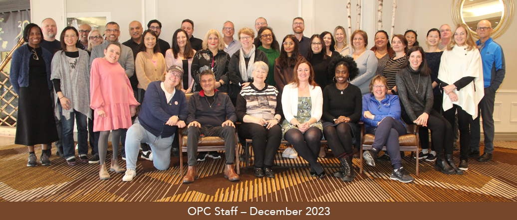 OPC staff photo taken in December 2023