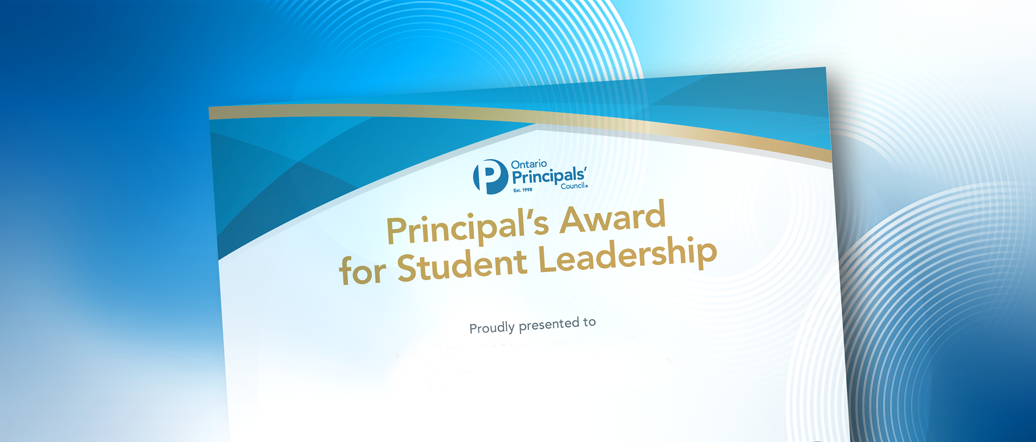 OPC Certificate Award for Student Leadership